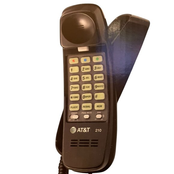 AT&T Trimline Corded Basic Phone NEW 210 Black No AC Power Needed - Picture 4 of 11